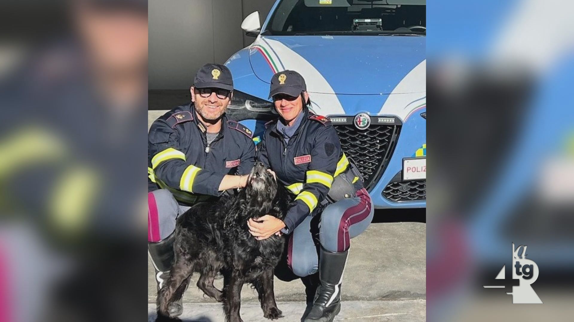 La Polizia di Stato salva un cane in autostrada - Rtc Quarta Rete